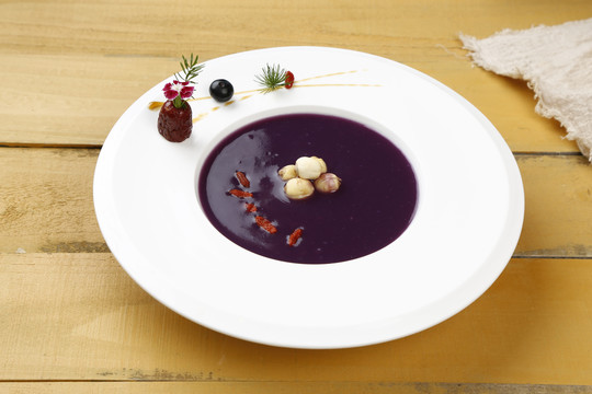 紫薯莲子汤