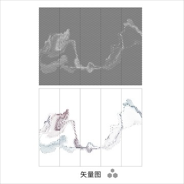 六邊形鏤空圖案