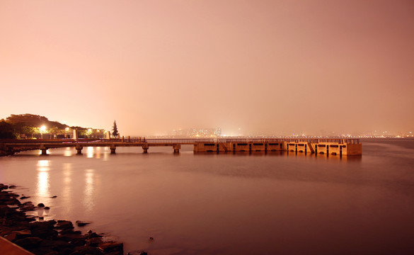 深圳湾公园夜景