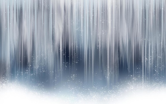 高清唯美意境流水生財裝飾畫