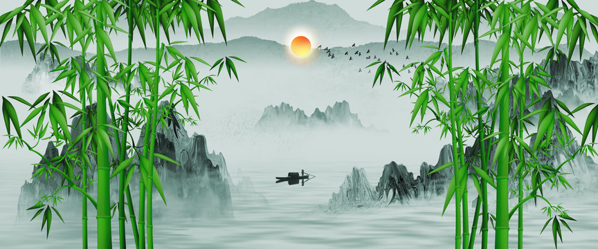 意境山水画