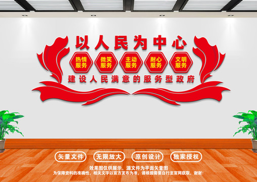 以人民為中心背景墻