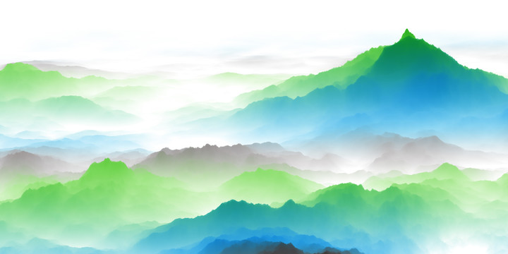 抽象山水