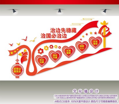 治邊治藏樓梯間文化墻