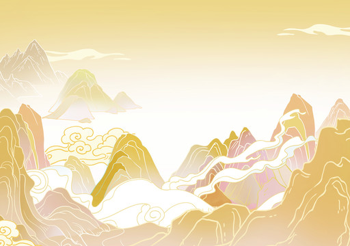 山插畫