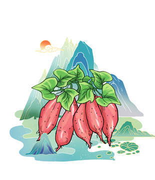 紅薯插畫