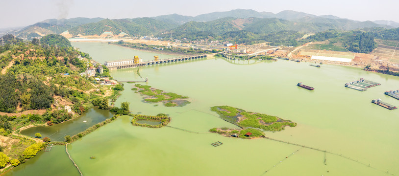航拍南寧西津水庫國家濕地公園