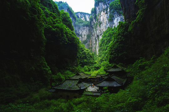 重庆武隆天坑地缝