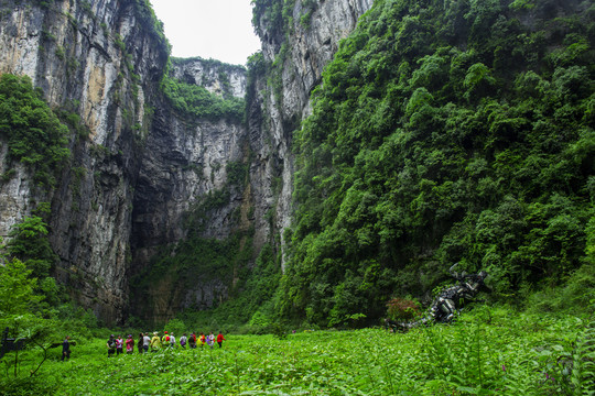 重庆武隆天坑地缝