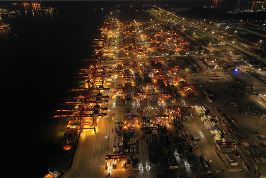 前湾港夜景