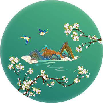 國潮山水花鳥