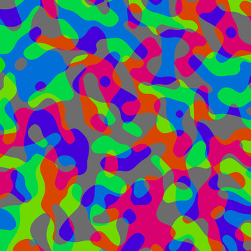藍色幾何地毯