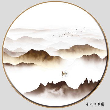 山水裝飾畫(huà)