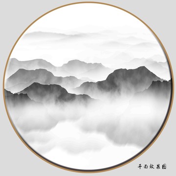 圓形小品畫