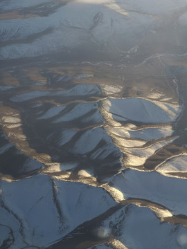 大地雪山纹理