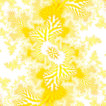 黄色抽像艺术花纹图案背景