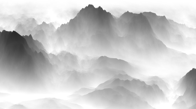 水墨山水畫