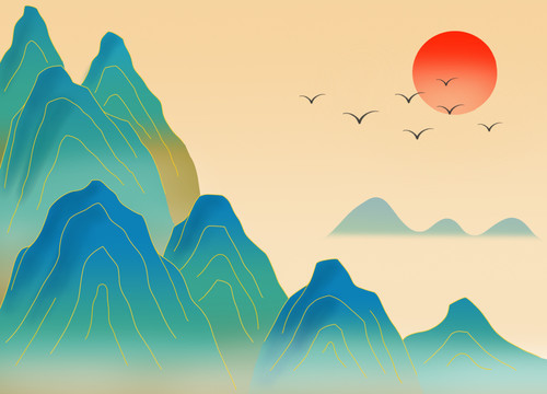 青綠山水