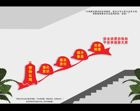 安全生產(chǎn)樓梯文化墻