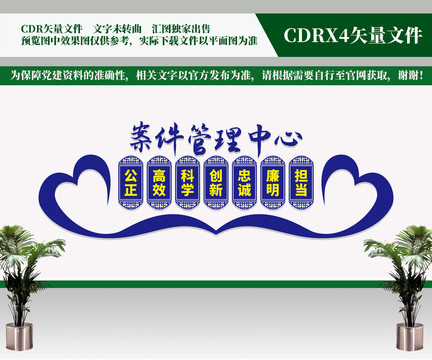 案件管理中心文化墻