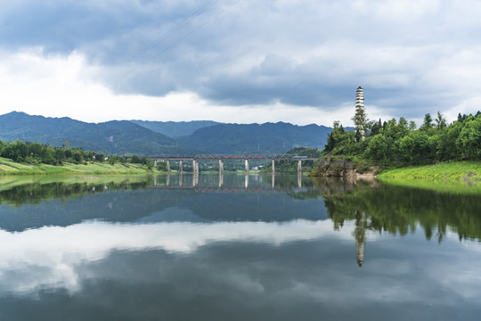 水墨渠江