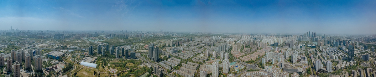 北京中央美术学院地标航拍