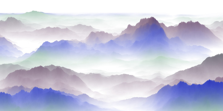 暈染山水