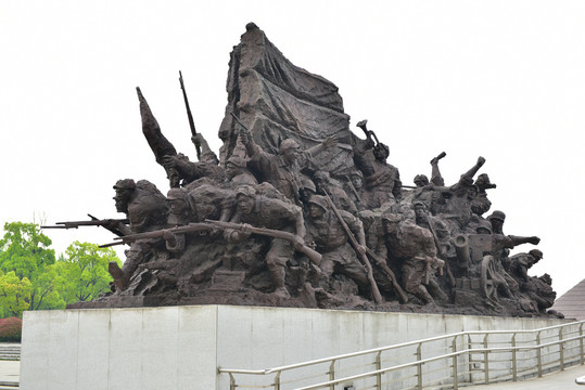 渡江战役雕塑
