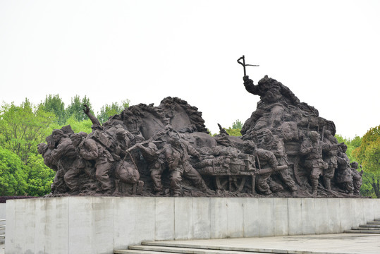 渡江战役雕塑