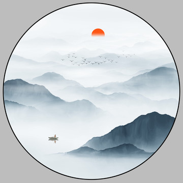 新中式山水畫