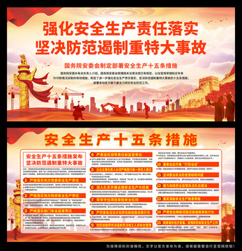 安全生產(chǎn)十五條措施宣傳欄