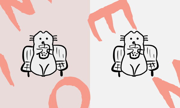 卡通貓咪圖案