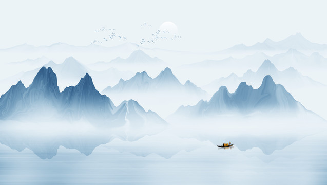 水墨山水畫