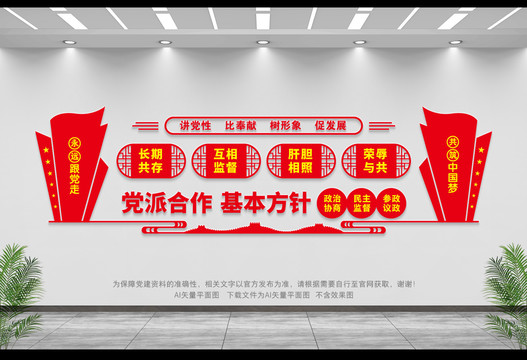 黨派合作文化墻