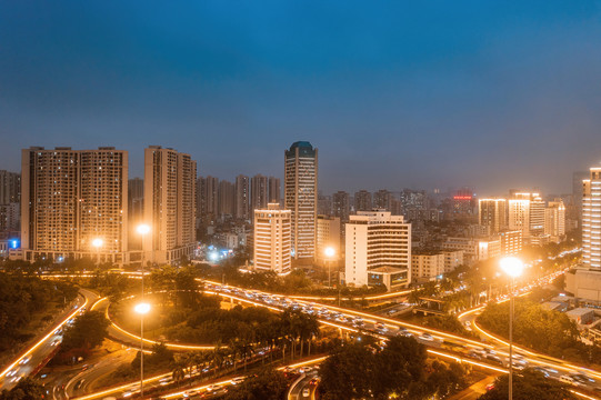 海南省海口市龙华区城市夜景