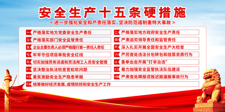安全生產(chǎn)十五條硬措施