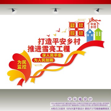 雪亮工程樓梯間文化墻