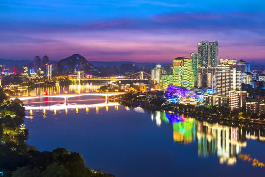 柳州柳江夜景