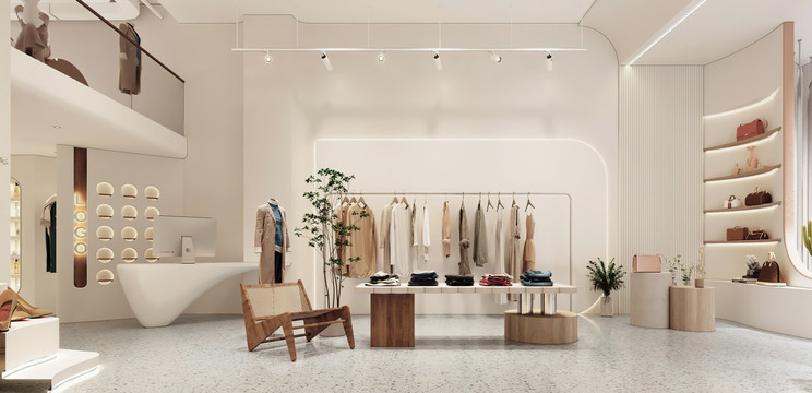 服裝店效果圖