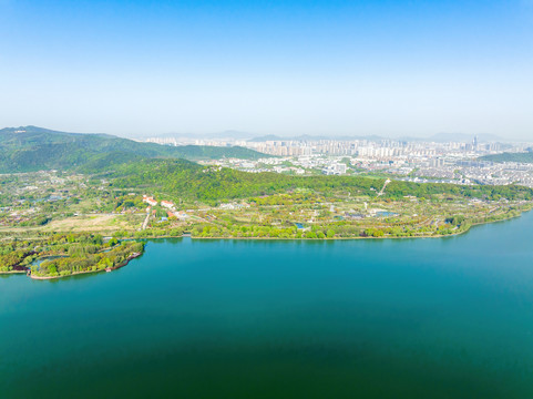 江苏苏州石湖景区航拍