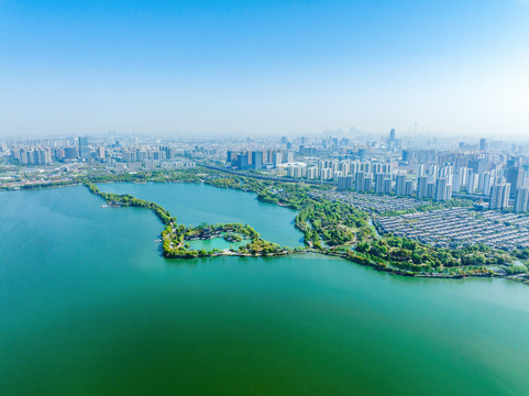 江苏苏州石湖景区航拍