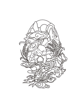 手繪雜糧插畫
