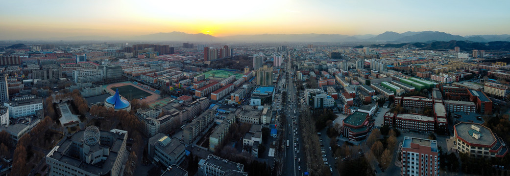 北京昌平区地标航拍