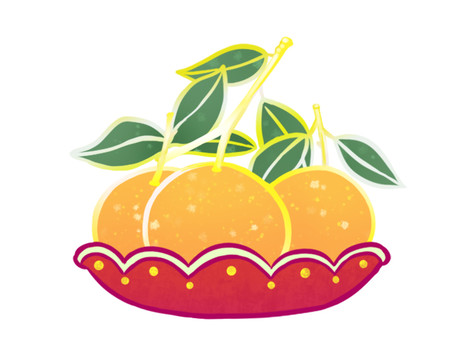 桔子大吉大利插畫(huà)