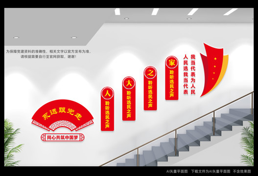 人大代表樓梯間展板