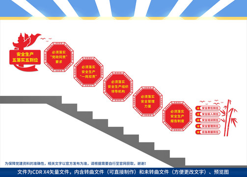 安全生产五落实五到位楼梯