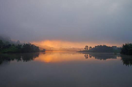 自然风景湖泊湖景