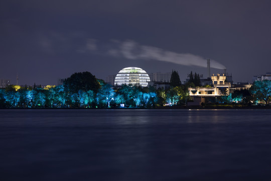 嘉兴火车站夜景