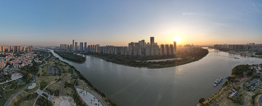 佛山新城潭洲水道全景