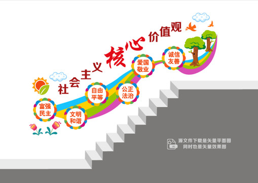 校園樓道核心價值觀